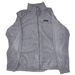 Columbia Men's Steens Mountain  Full Zip Fleece Jacket in gray Size XL